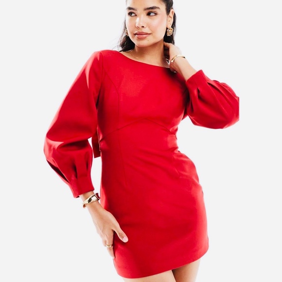 Dress by EVER NEW Red Satan mini dress - Picture 3 of 7